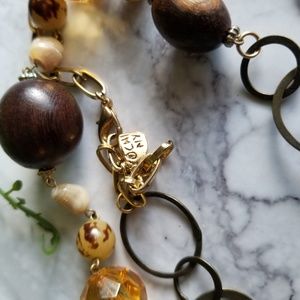 Yochi Jewelry - Yochi NY | Amber Beaded Statement Wrap Necklace Yochi Jewelry - Yochi NY | Amber Beaded Statement Wrap Necklace